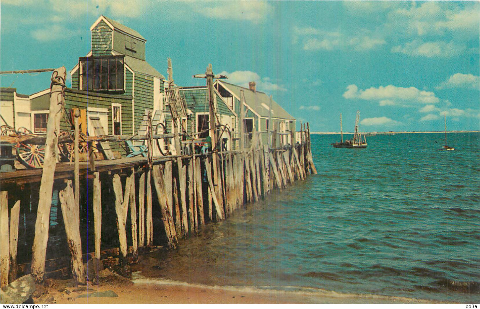 AN OLD CAPE COD WHARF - Cape Cod