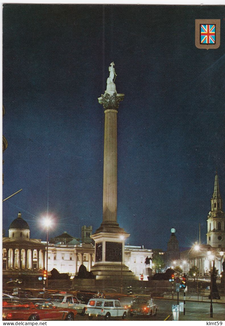 London - Nelson's Column And Trafalgar Square By Night - Trafalgar Square