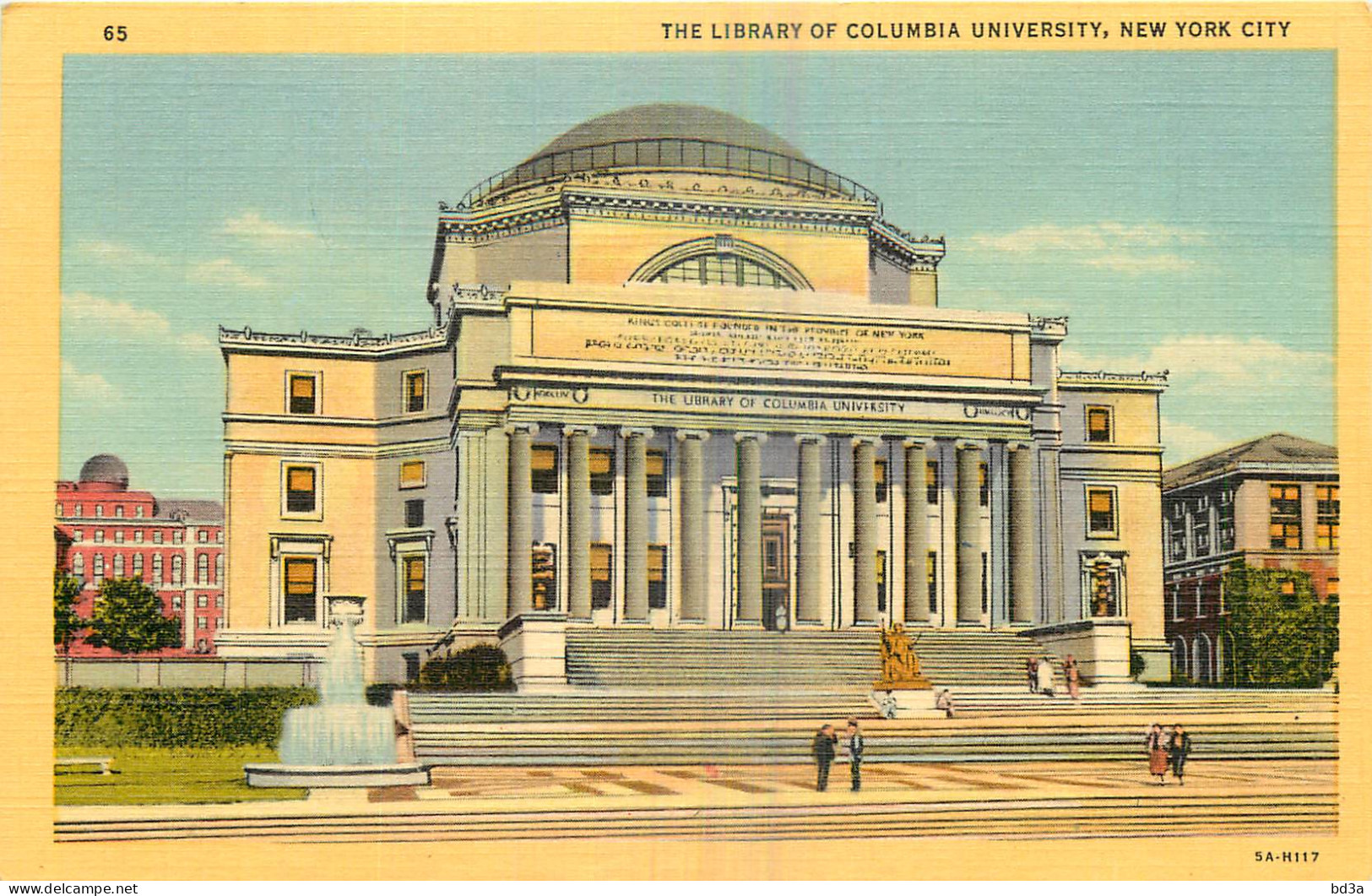 THE LIBRARY OF COLUMBIA UNIVERSITY  NEW YORK CITY  - Other & Unclassified