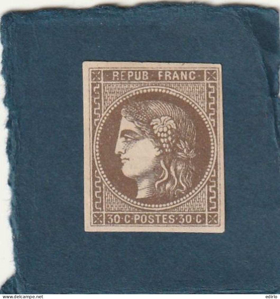 ///   FRANCE ///   Emission De Bordeaux  N° 47 * Brun Côte 500€ - 1870 Ausgabe Bordeaux