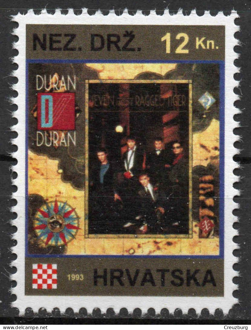 Duran Duran - Briefmarken Set Aus Kroatien, 16 Marken, 1993. Unabhängiger Staat Kroatien, NDH. - Croatia