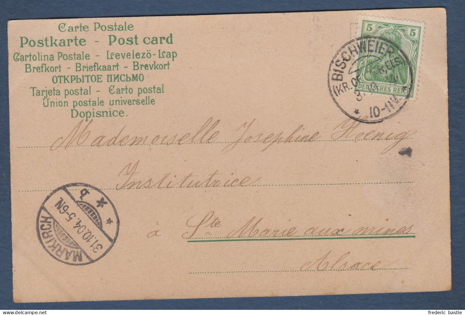 Cachet  BISCHWEIER - Lettres & Documents