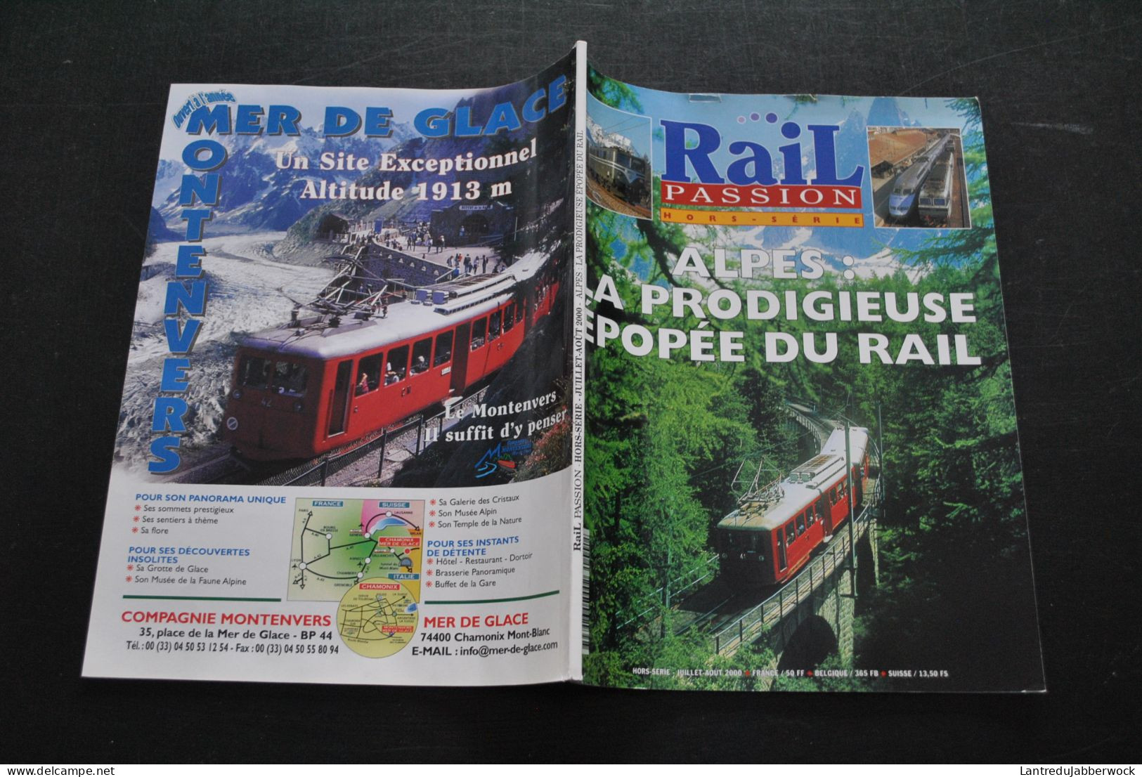 Revue Rail Passion HS 2000 Alpes La Prodigieuse épopée Du Rail TGV Rhône Modane Maurienne Grenoble Culoz Ligne - Railway & Tramway