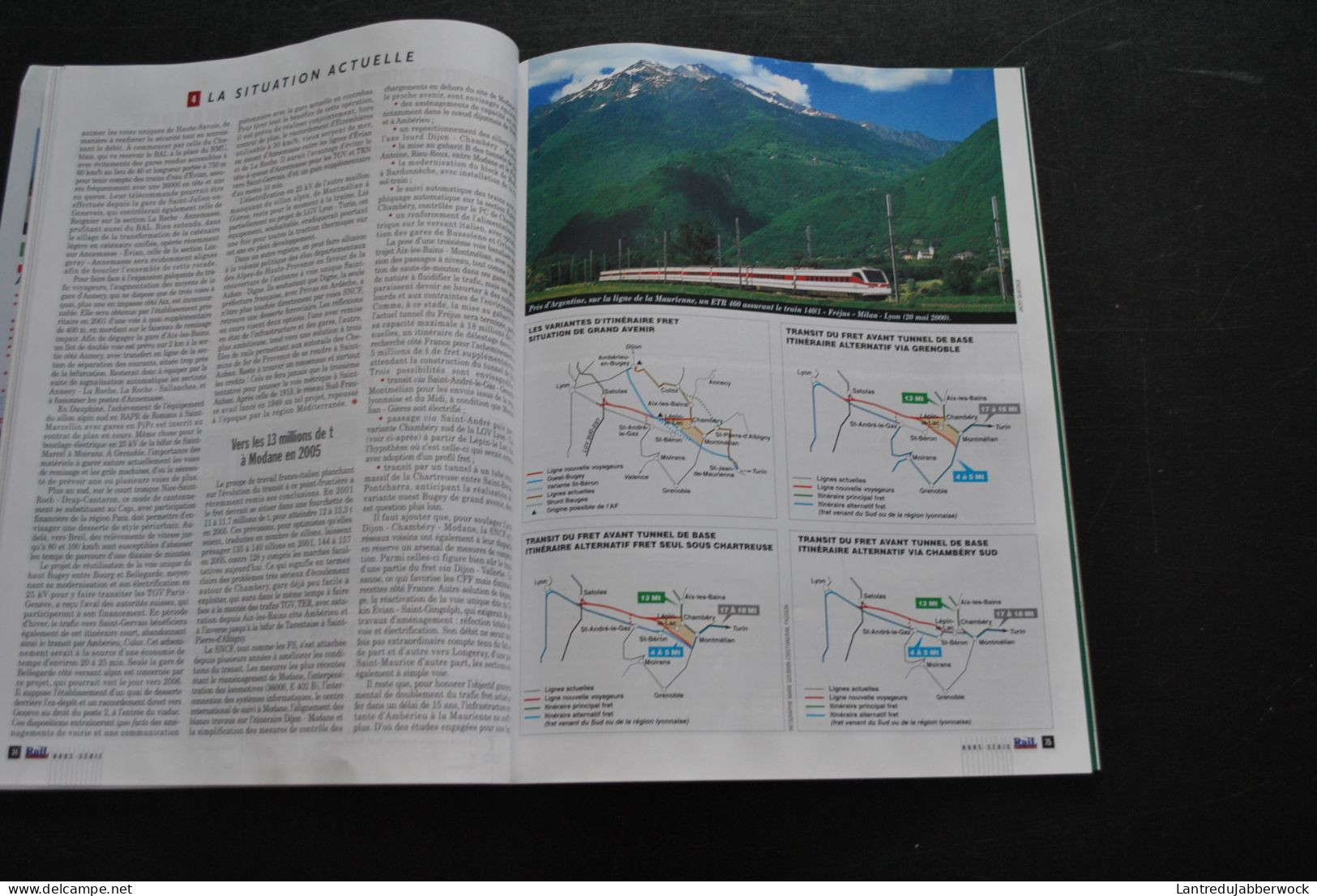 Revue Rail Passion HS 2000 Alpes La Prodigieuse épopée Du Rail TGV Rhône Modane Maurienne Grenoble Culoz Ligne - Chemin De Fer & Tramway