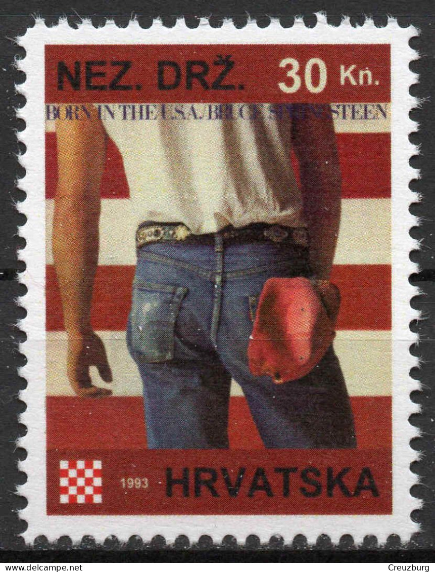 Bruce Springsteen - Briefmarken Set Aus Kroatien, 16 Marken, 1993. Unabhängiger Staat Kroatien, NDH. - Croatia