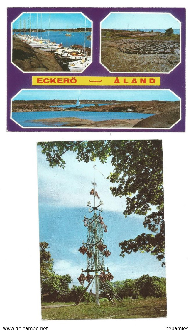 ECKERÖ - 2 Postcards - ÅLAND  - FINLAND - - Finlandia