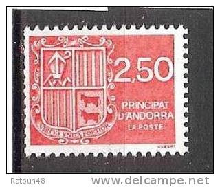 Blason D'Andorre  N° 409 - Neuf ** - Principauté D'Andorre - Unused Stamps