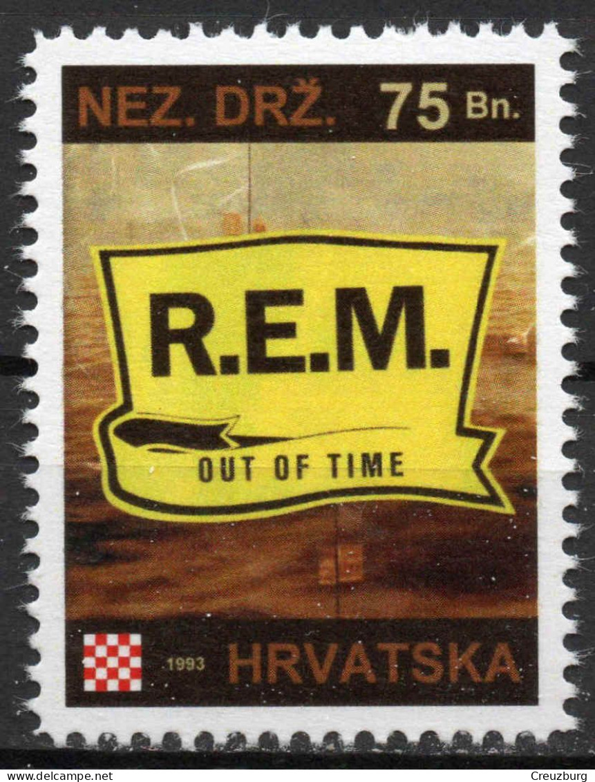 R.E.M. - Briefmarken Set Aus Kroatien, 16 Marken, 1993. Unabhängiger Staat Kroatien, NDH. - Croatia