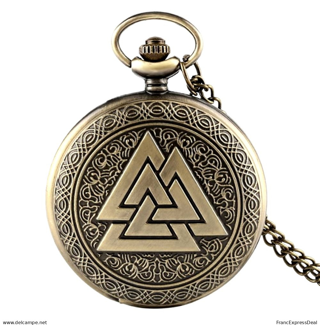 Montre Gousset NEUVE - Valknut Symbole Viking - Watches: Bracket