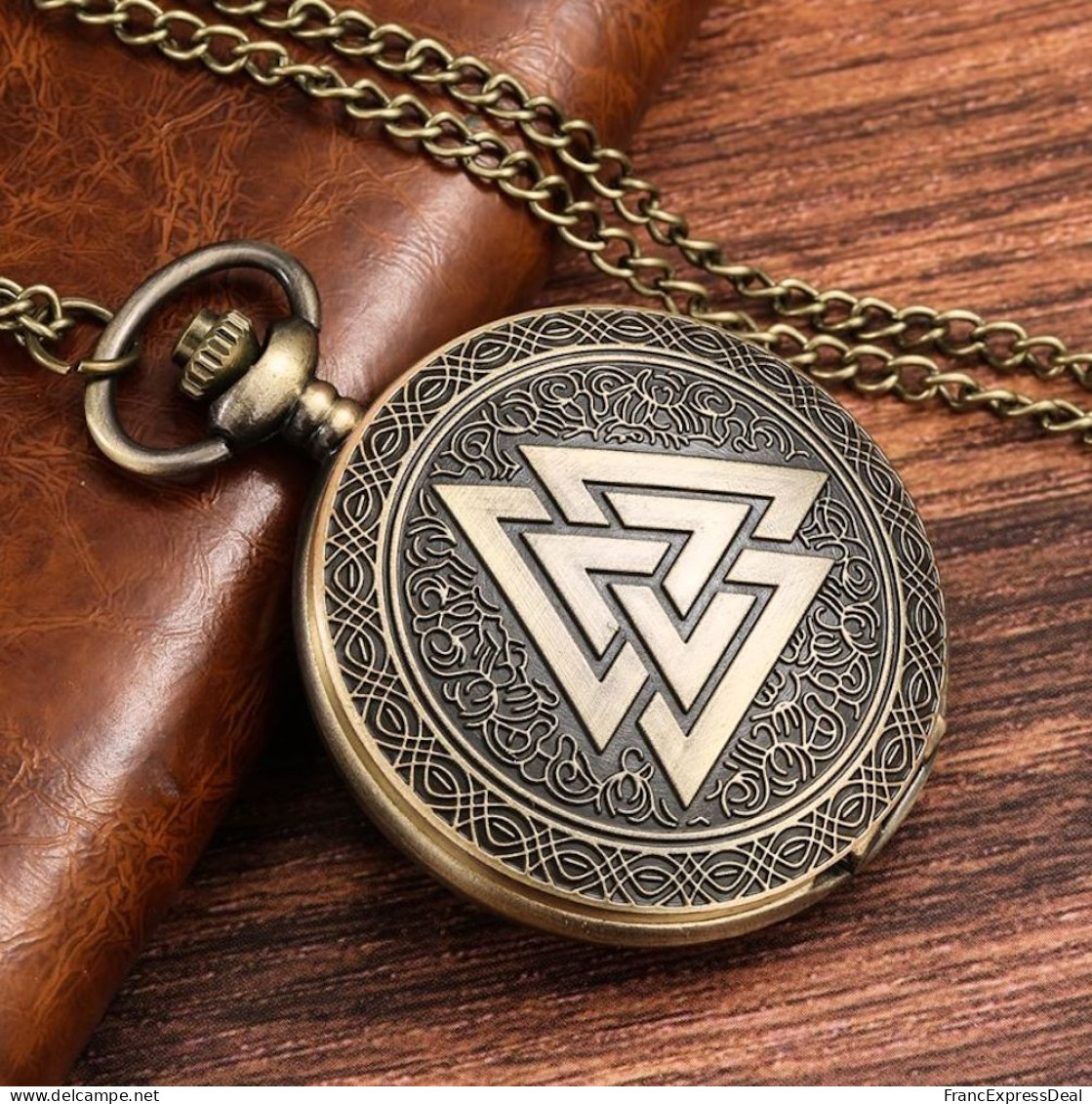 Montre Gousset NEUVE - Valknut Symbole Viking - Taschenuhren