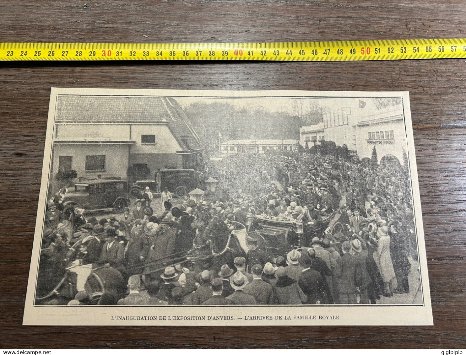 1930 GHI18 INAUGURATION DE L'EXPOSITION D'ANVERS. - L'ARRIVEE DE LA FAMILLE ROYALE Charles Théodore Heyman Mortougin - Collections
