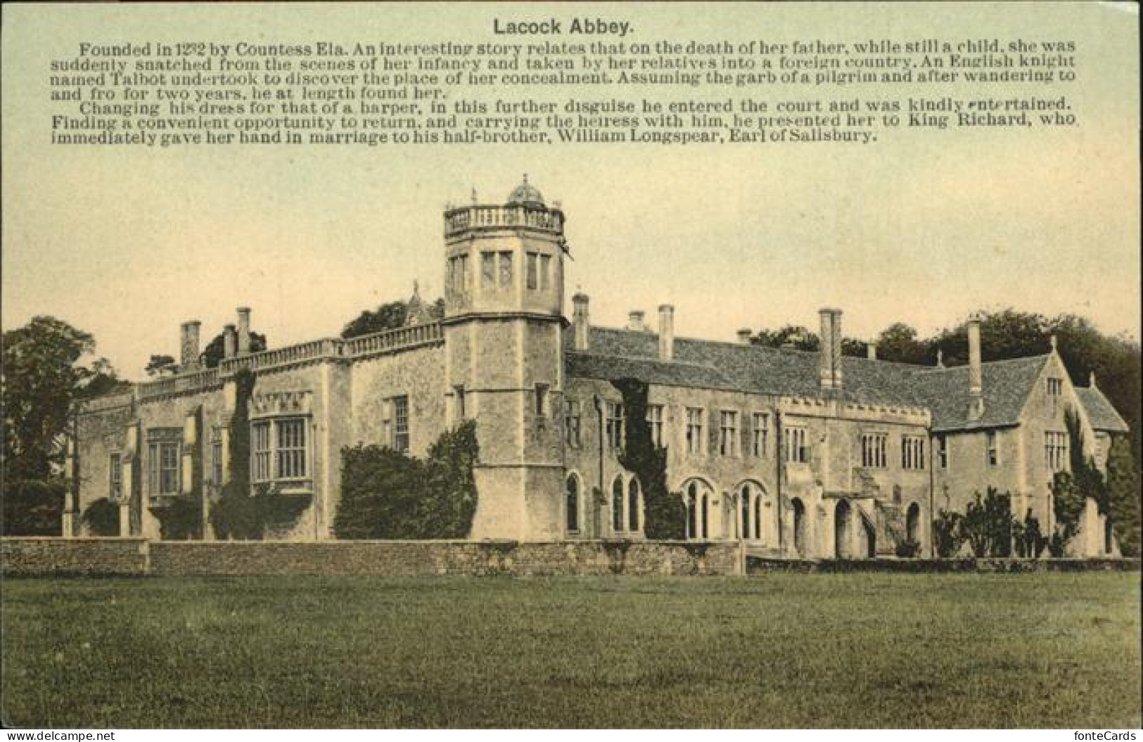 11231991 Lacock With Neston & Gastard Abbey North Wiltshire - Andere & Zonder Classificatie