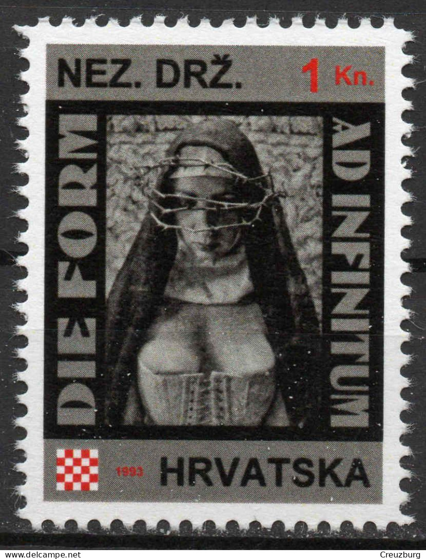 Die Form - Briefmarken Set Aus Kroatien, 16 Marken, 1993. Unabhängiger Staat Kroatien, NDH. - Kroatien