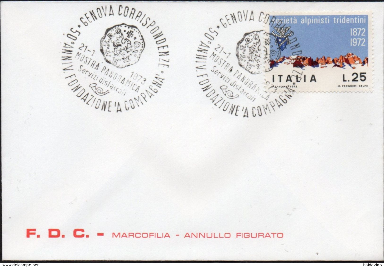 1972 Marcofilia 2 Esemplari - 1971-80: Marcophilie