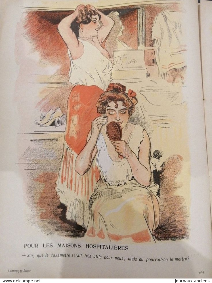 1904 Revue Ancienne " L'ASSIETTE AU BEURRE " N° 186 - LE TAXIMETRE - CARL HAP ...... - Autres & Non Classés