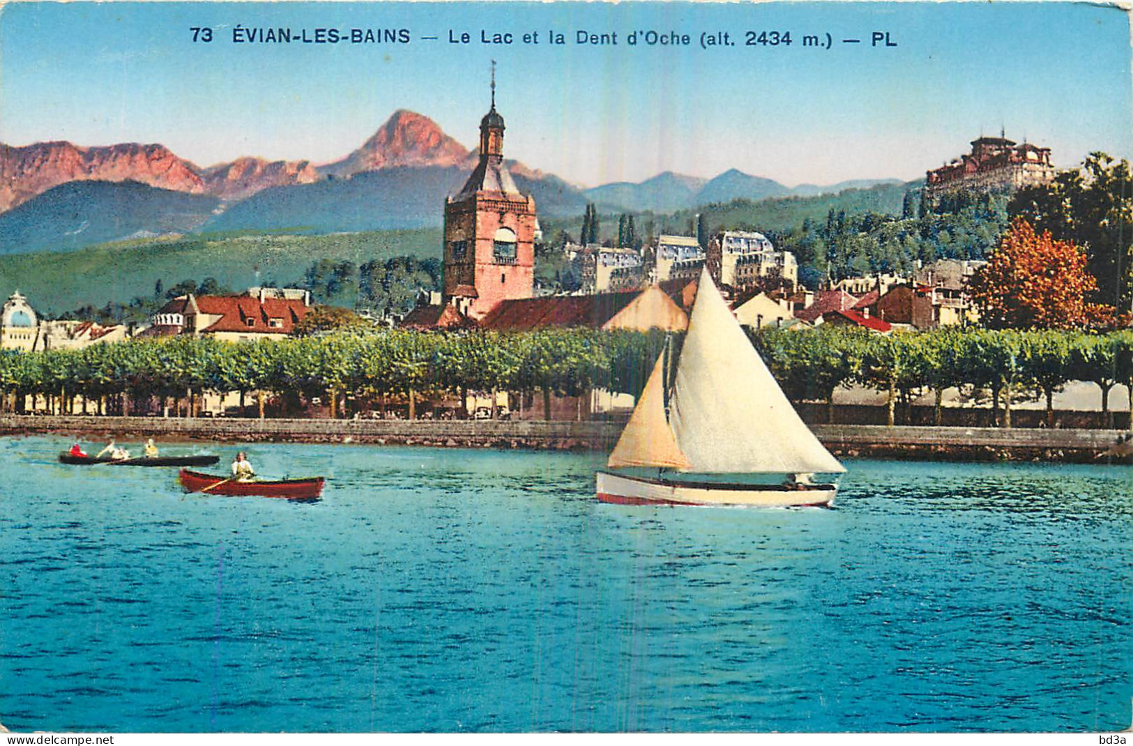 74 EVIAN LES BAINS Le Lac Et La Dent D'Oche - Evian-les-Bains