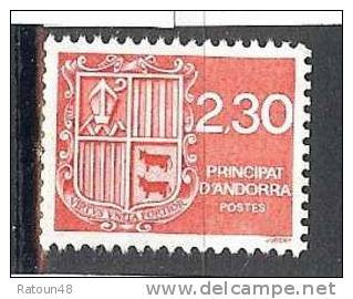 Blason D'Andorre  N° 387 - Timbre Neuf ** - Principauté D'Andorre - Unused Stamps