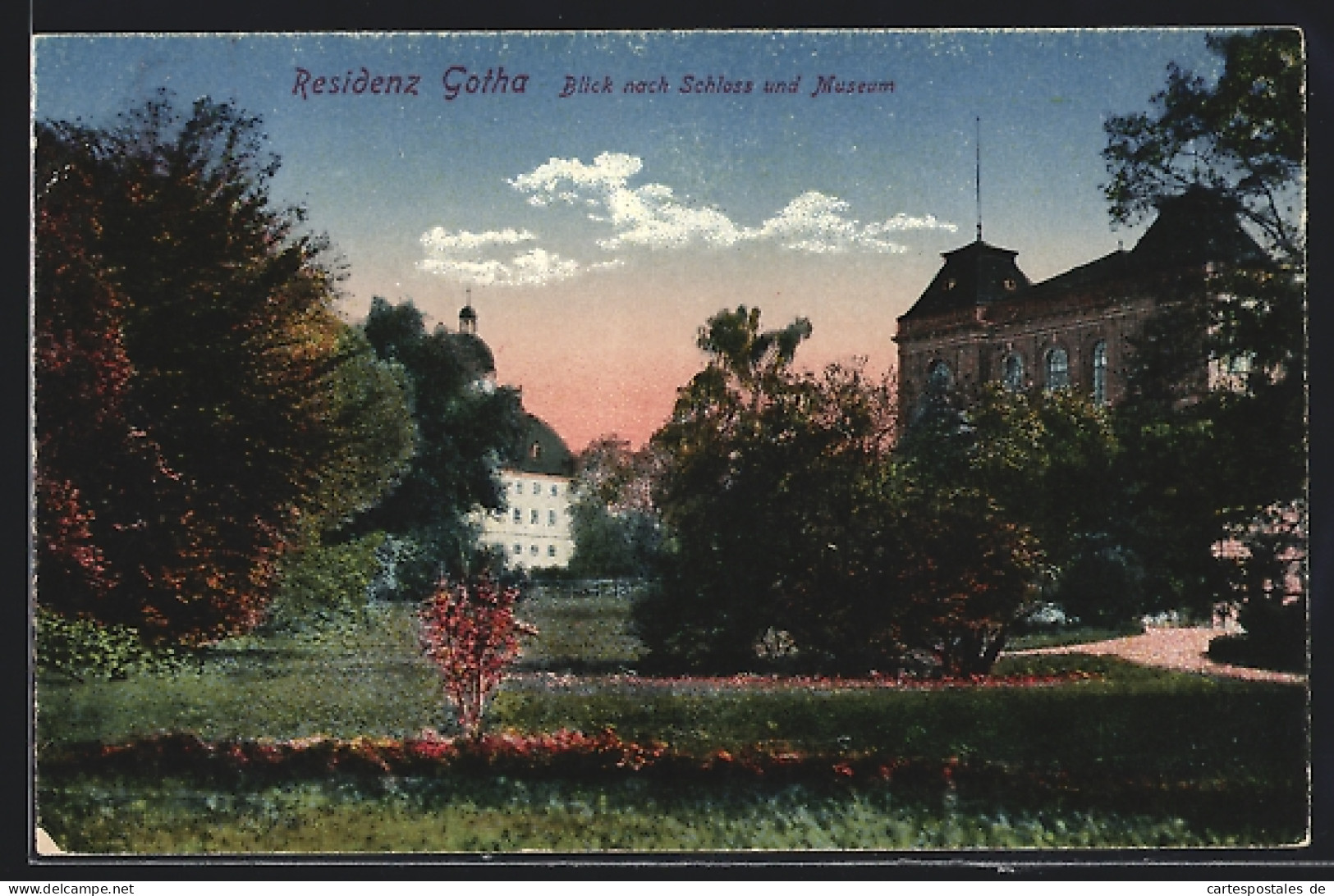 AK Gotha, Blick Auf Schloss Und Museum  - Gotha