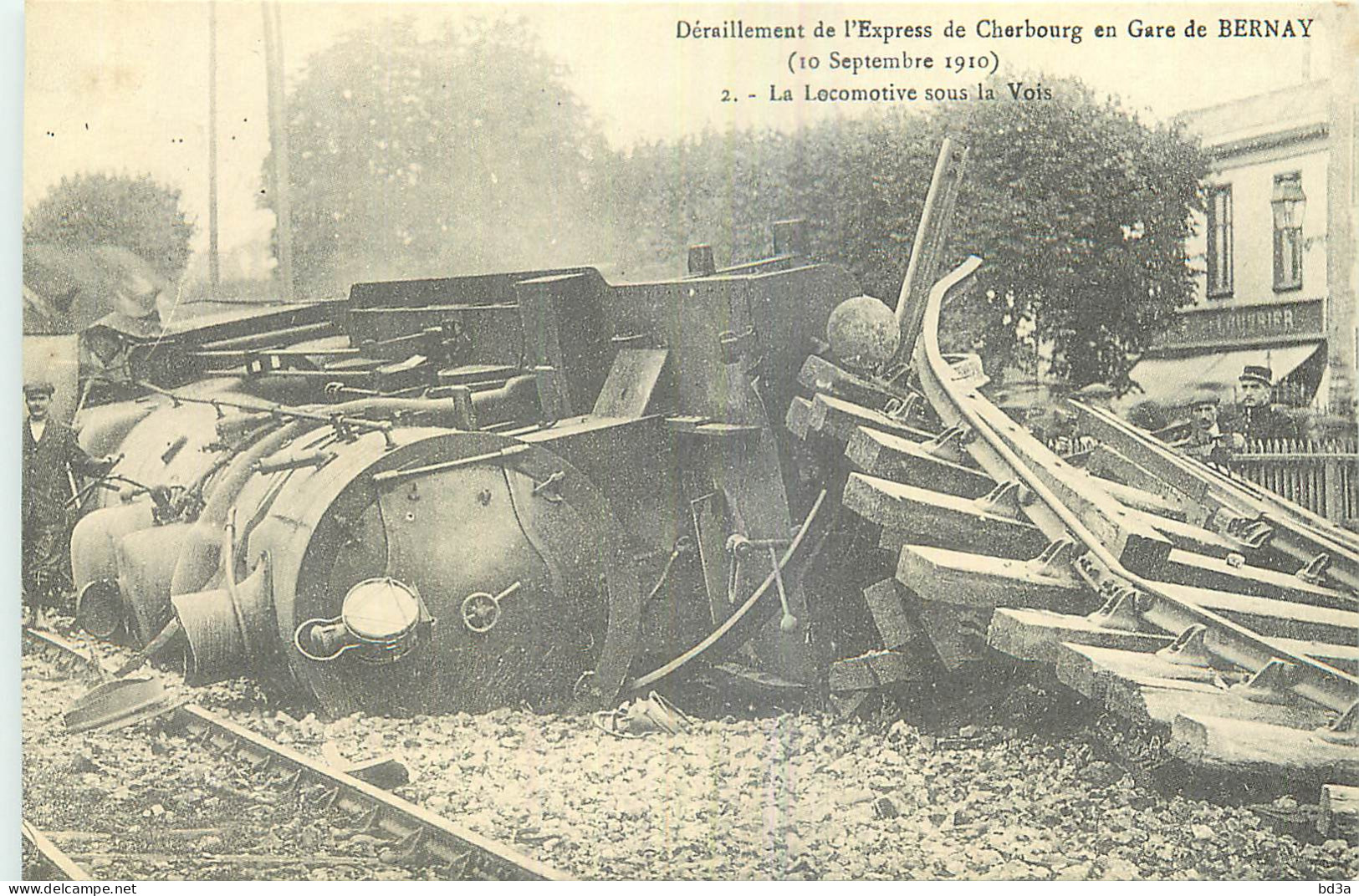 BERNAY Deraillement De L'express De Cherbourg REPRODUCTION  - Autres & Non Classés