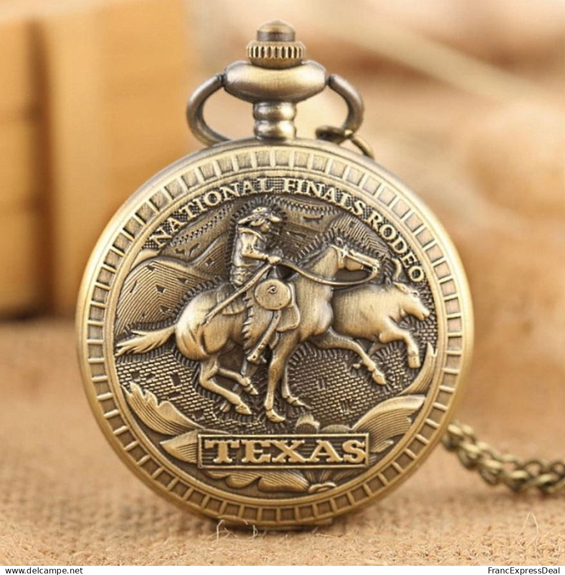 Montre Gousset NEUVE - Far West Cow Boy Texas National Rodeo - Watches: Bracket