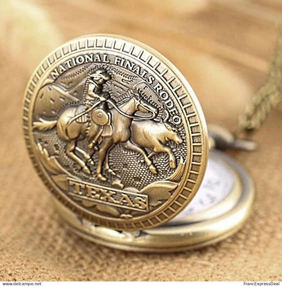 Montre Gousset NEUVE - Far West Cow Boy Texas National Rodeo - Montres Gousset