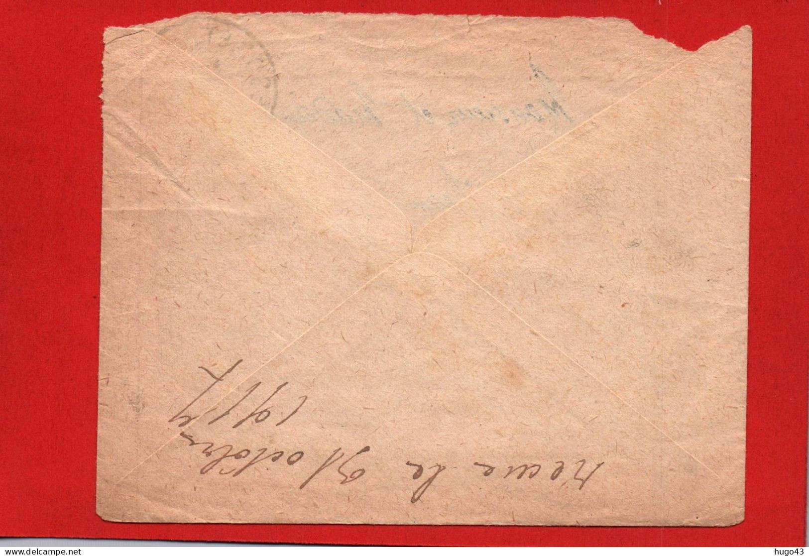 (RECTO / VERSO) ENVELOPPE AVEC CACHET TRESOR ET POSTES DU 28/10/1917  - SECTEUR POSTAL N° 202 - Lettres & Documents