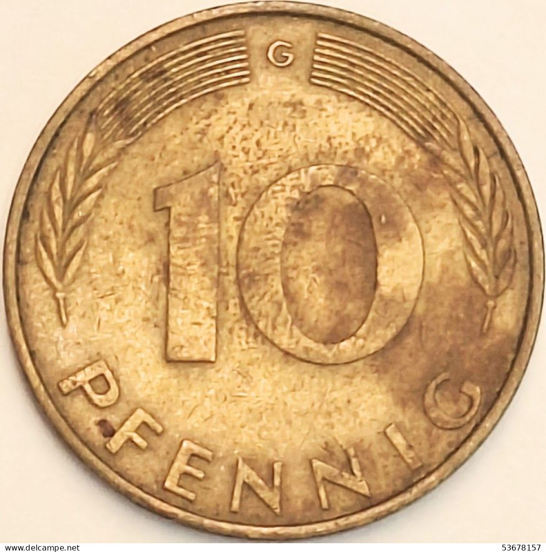 Germany Federal Republic - 10 Pfennig 1971 G, KM# 108 (#4642) - 10 Pfennig