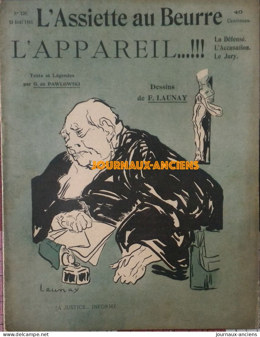 1903 L'ASSIETTE AU BEURRE N° 126 - L'APPAREIL... - F. LAUNAY ..... - 1900 - 1949