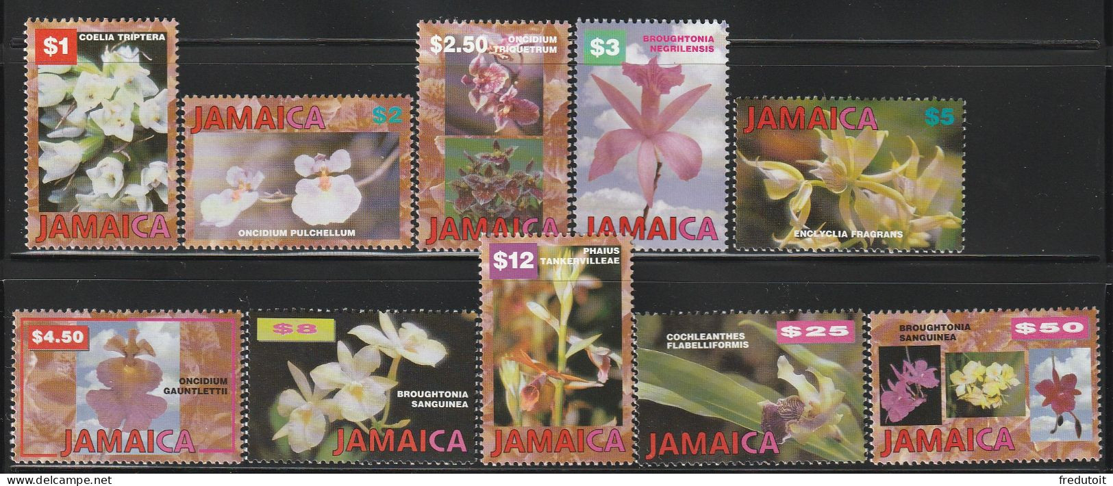 JAMAIQUE - N°908/12+915/9 ** (1997-98) Orchidées - Jamaique (1962-...)