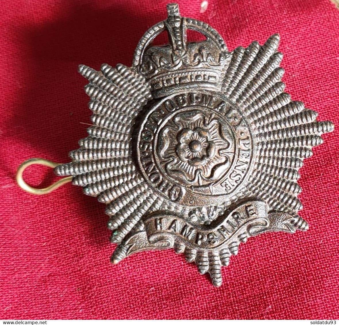 Insigne En Bronze Des Officiers Du Royal Hampshire WW1 WW2 - 1914-18