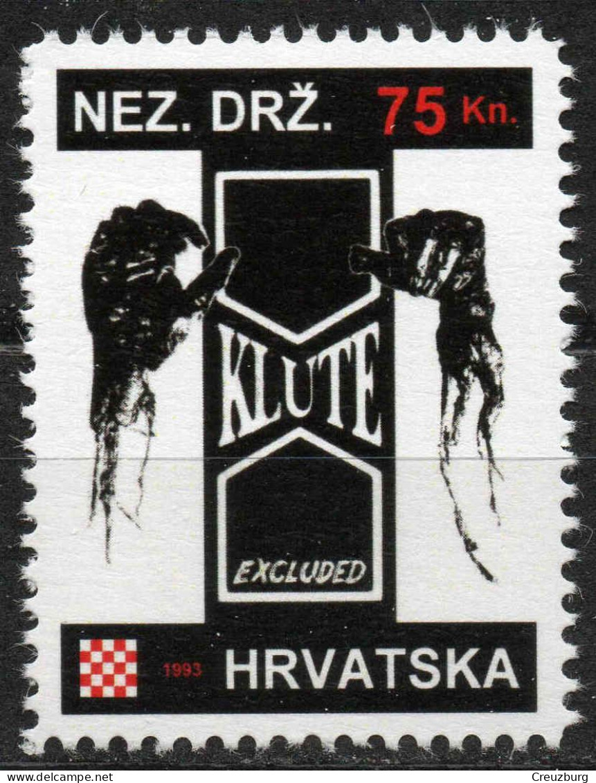 Klute - Briefmarken Set Aus Kroatien, 16 Marken, 1993. Unabhängiger Staat Kroatien, NDH. - Croatia