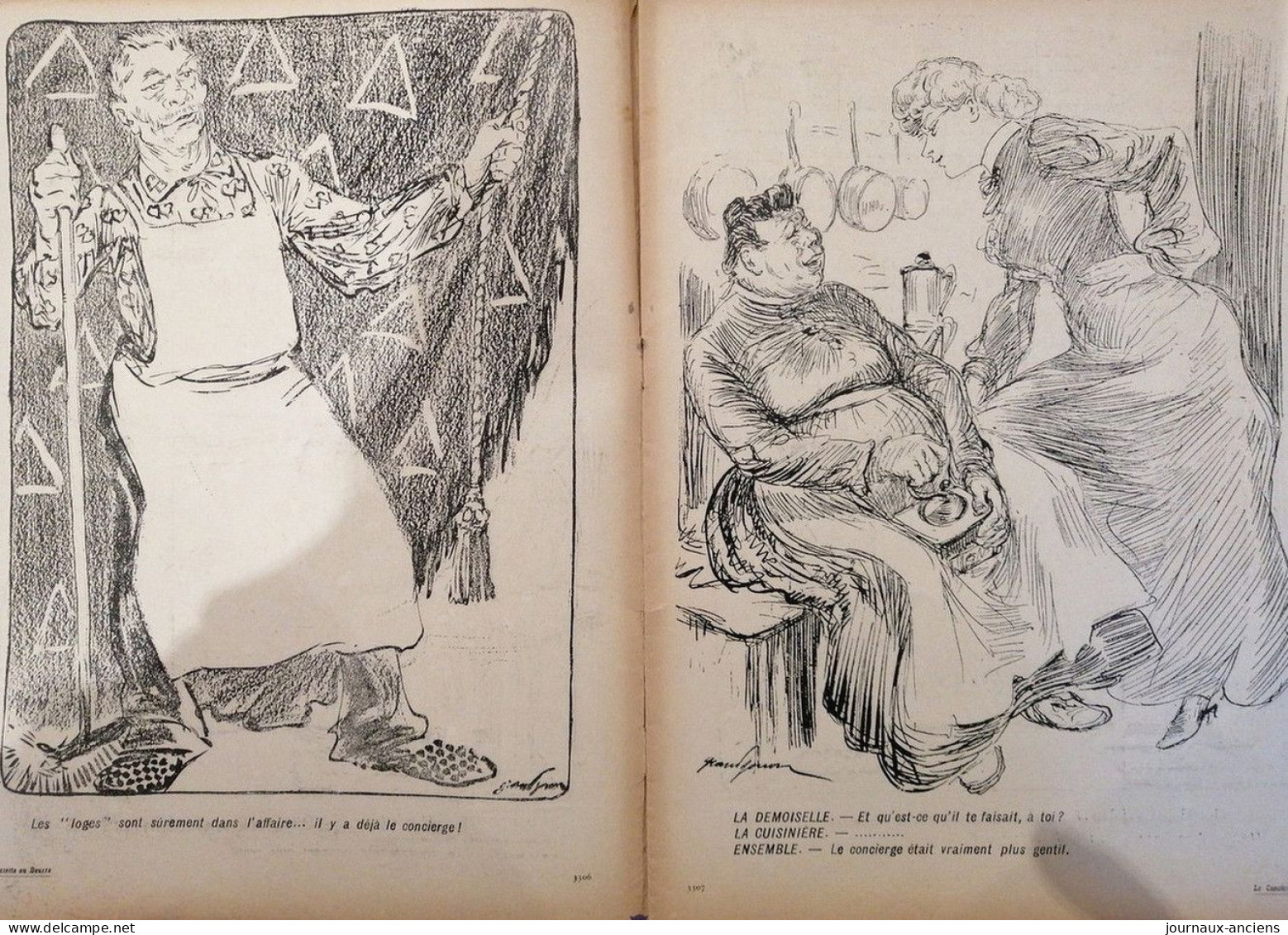 1905 Revue Ancienne " L'ASSIETTE AU BEURRE " N° 200 + SUPPLÉMENT - LE CONCIERGE GRANDJOUAN ..... - 1900 - 1949