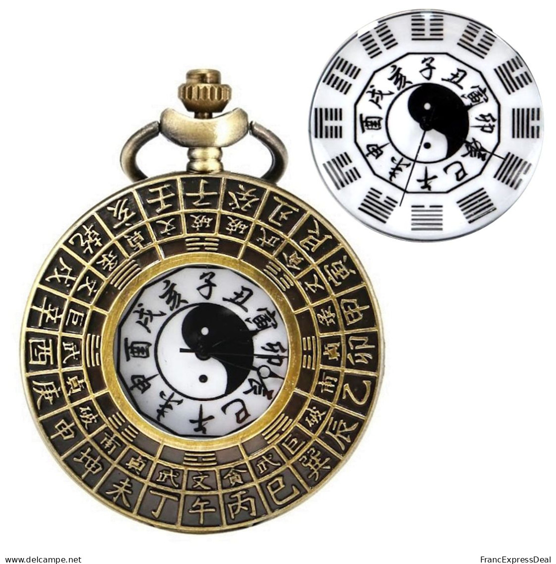Montre Gousset NEUVE - Le Yin Et Le Yang Taoïsme Chinois - Relojes De Bolsillo