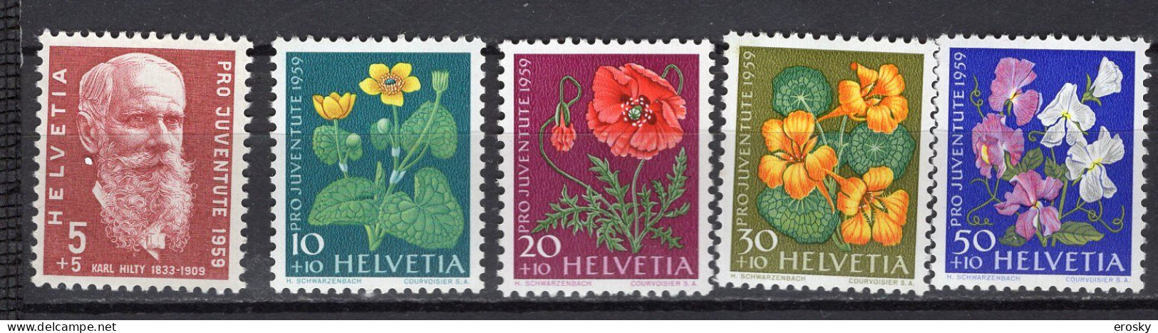 T3719 - SUISSE SWITZERLAND Yv N°634/38 ** Pro Juventute - Unused Stamps
