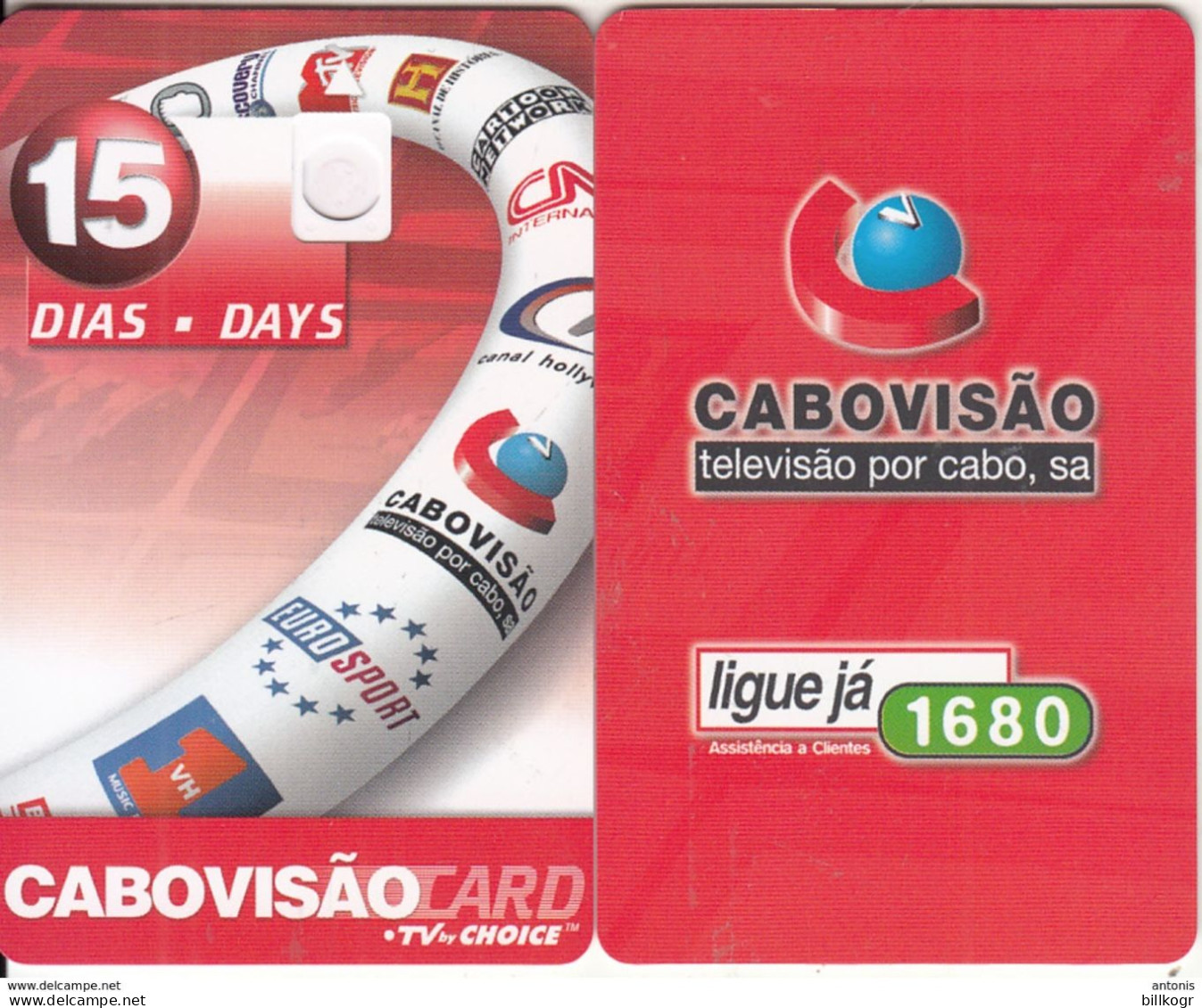 PORTUGAL - Cabovisao, Satellite TV Card 15 Days, Sample - Other & Unclassified