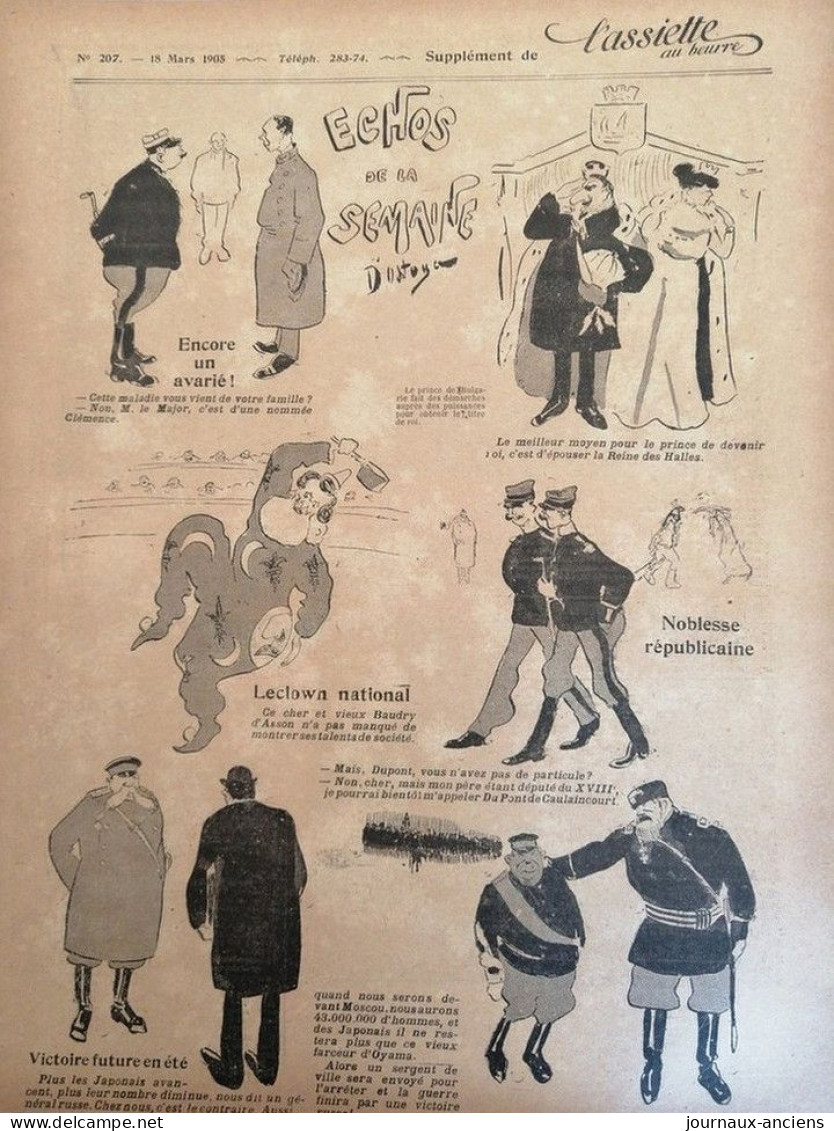 1905 Revue Ancienne " L'ASSIETTE AU BEURRE " N° 207 + SUPPLÉMENT - LES AVARIÉS ..... - 1900 - 1949