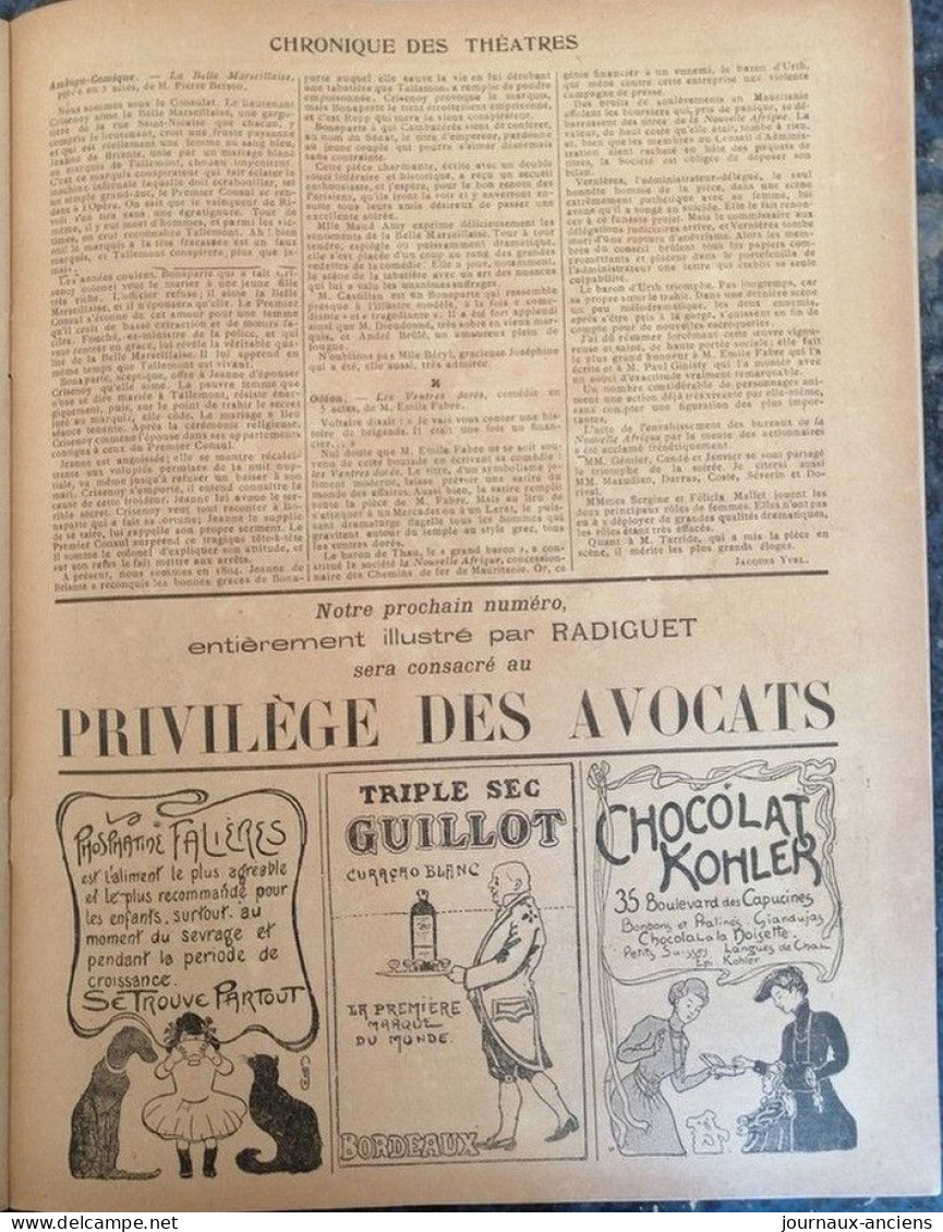 1905 Revue Ancienne " L'ASSIETTE AU BEURRE " N° 207 + SUPPLÉMENT - LES AVARIÉS .....