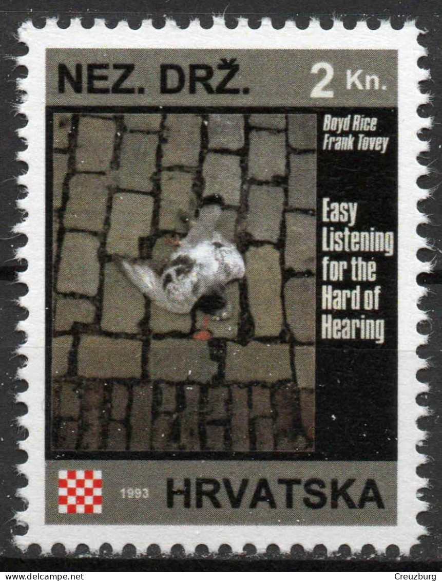 Boyd Rice And Frank Tovey - Briefmarken Set Aus Kroatien, 16 Marken, 1993. Unabhängiger Staat Kroatien, NDH. - Croatie