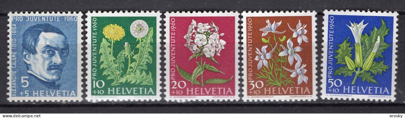 T3723 - SUISSE SWITZERLAND Yv N°668/72 ** Pro Juventute - Unused Stamps