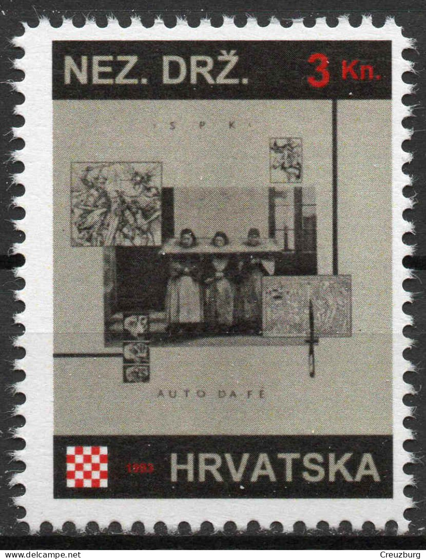 S.P.K. - Briefmarken Set Aus Kroatien, 16 Marken, 1993. Unabhängiger Staat Kroatien, NDH. - Croatie