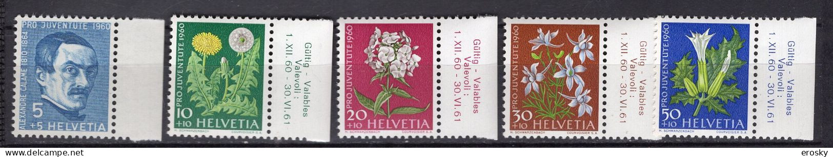 T3724 - SUISSE SWITZERLAND Yv N°668/72 ** Pro Juventute - Unused Stamps