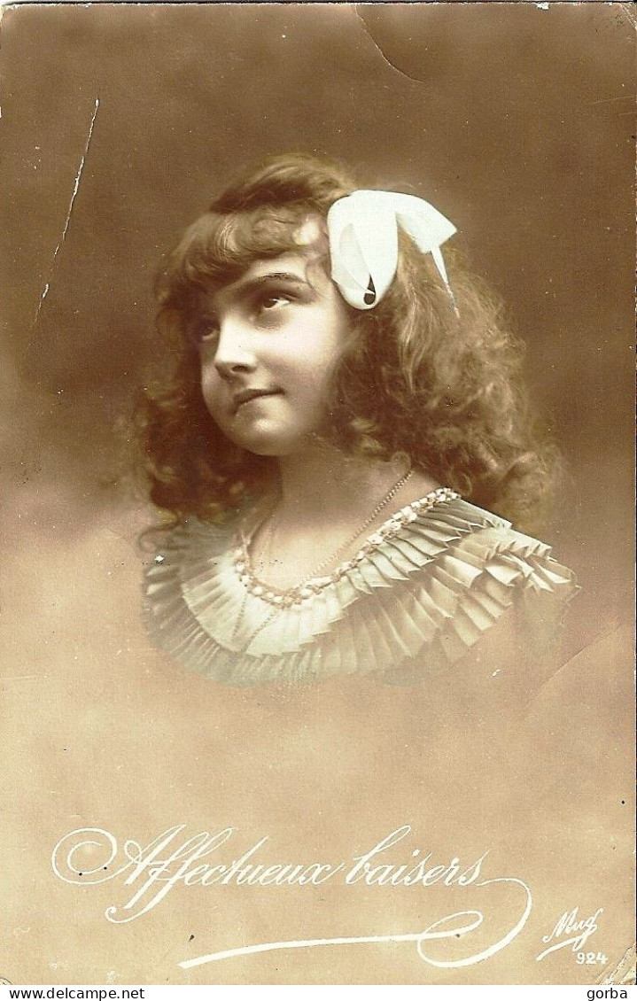 *CPA -  Affectueux Baisers - Portrait De Fillette ( A 01) Belle Carte - Portraits