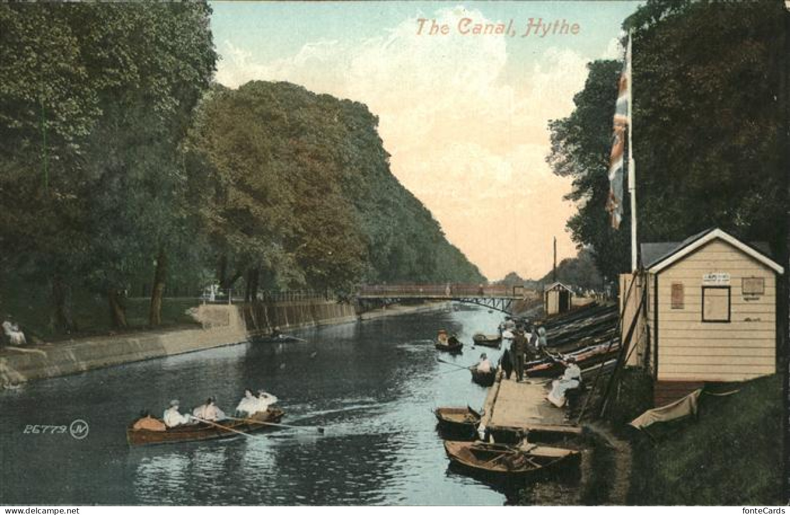 11231686 Hythe Kent Canal Boot Hythe Kent - Sonstige & Ohne Zuordnung