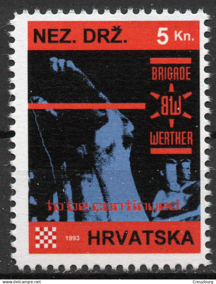 Brigade Werther - Briefmarken Set Aus Kroatien, 16 Marken, 1993. Unabhängiger Staat Kroatien, NDH. - Croatie