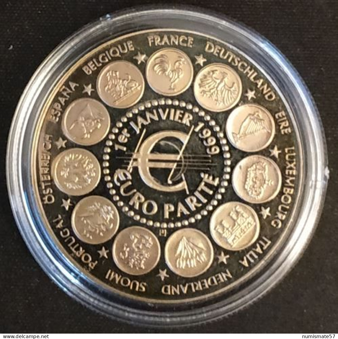 EURO - Euro Parité - 1er Janvier 1999 - Europa - Bronze - France