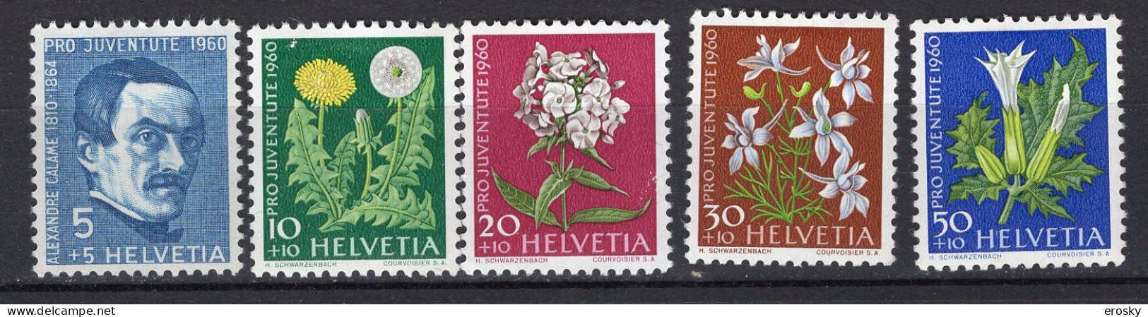 T3730 - SUISSE SWITZERLAND Yv N°668/72 * Pro Juventute - Unused Stamps