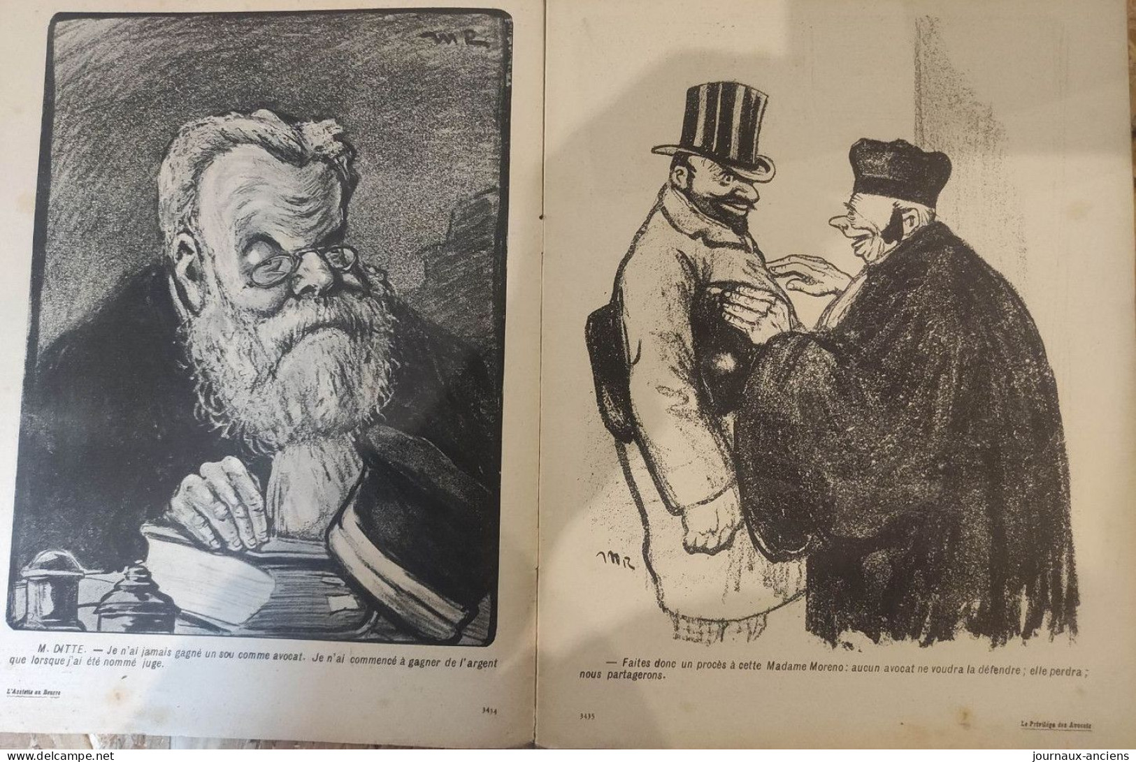 1905 Revue Ancienne L'ASSIETTE AU BEURRE N° 208 + Supplément .... LE PRIVILÈGE DES AVOCATS - RADIGUET - 1900 - 1949