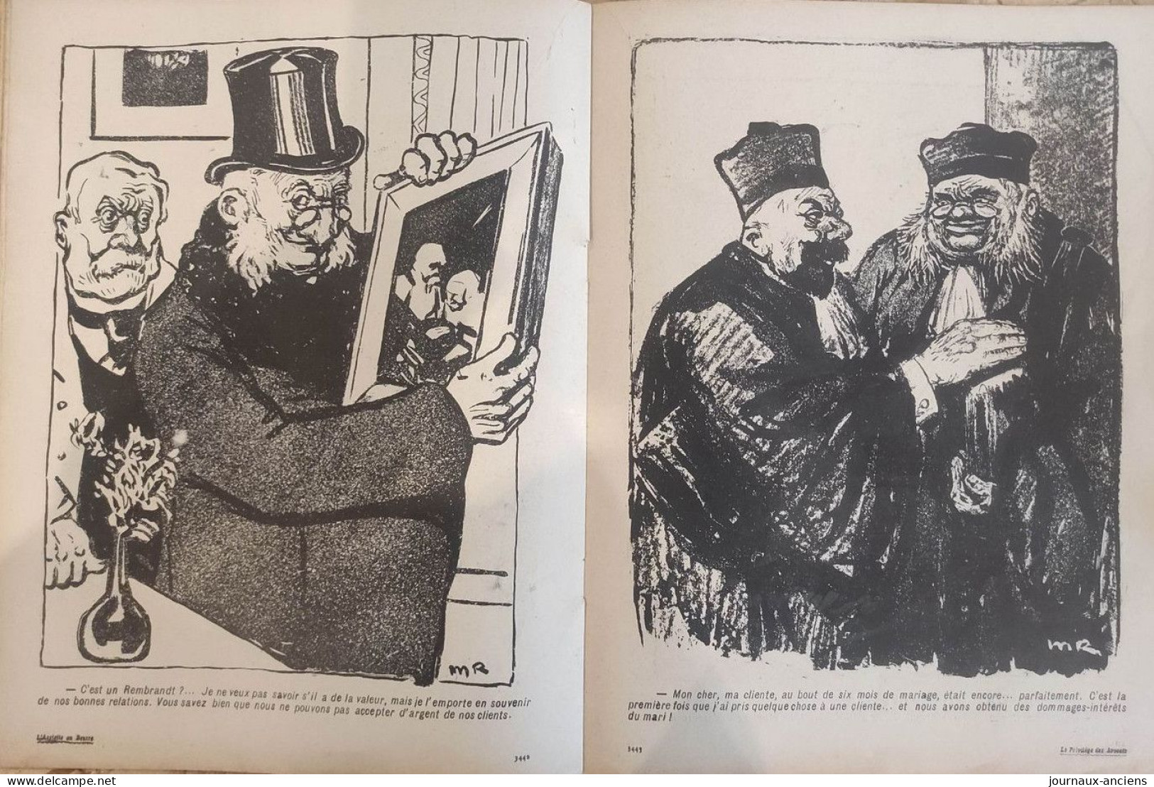 1905 Revue Ancienne L'ASSIETTE AU BEURRE N° 208 + Supplément .... LE PRIVILÈGE DES AVOCATS - RADIGUET