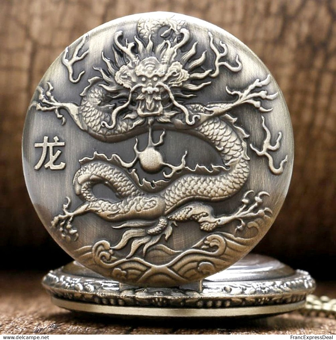 Montre Gousset NEUVE - Dragon Chinois (Réf 1) - Montres Gousset