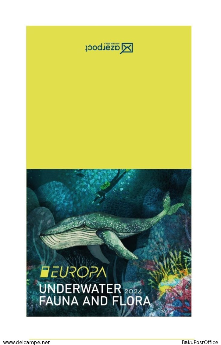 Azerbaijan 2024 CEPT EUROPA EUROPE Underwater Fauna & Flora COVER ONLY - Azerbaïdjan